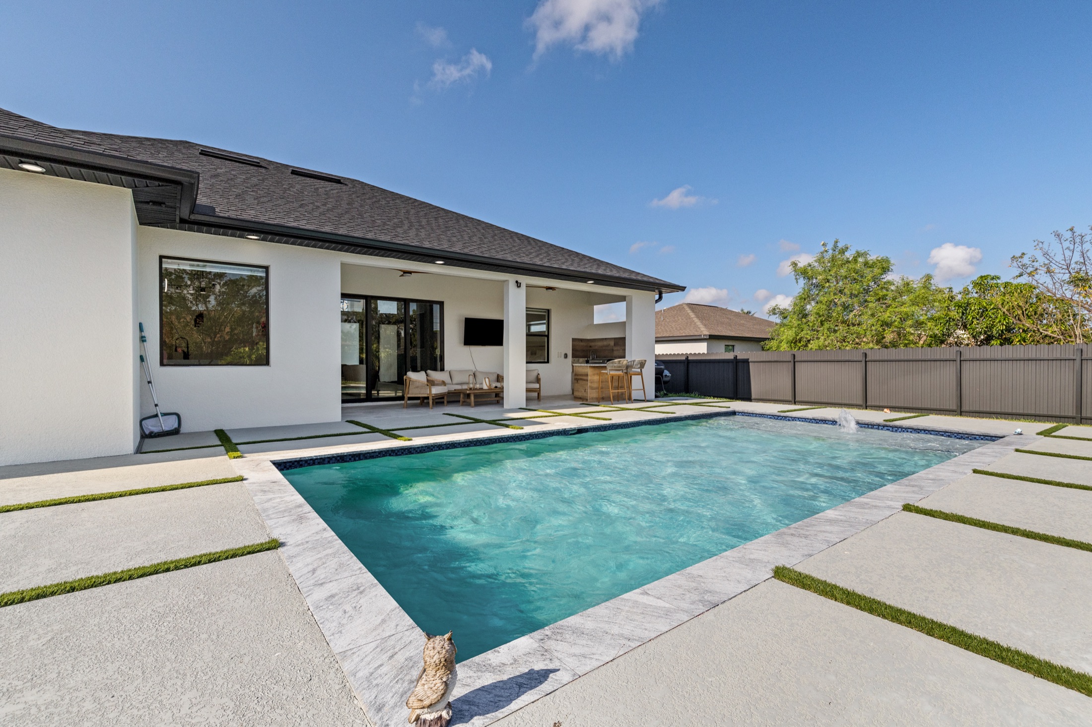 Sunlit Southwest Florida pool home